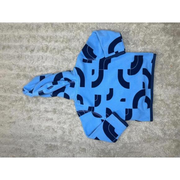 The North Face Glacier sky blue/navy full zip fleece hoodie Size 6-12 Months - Picture 8 of 8